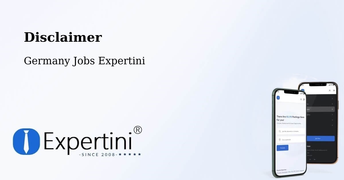 Disclaimer – Gemünden Am Main - Germany Jobs Expertini